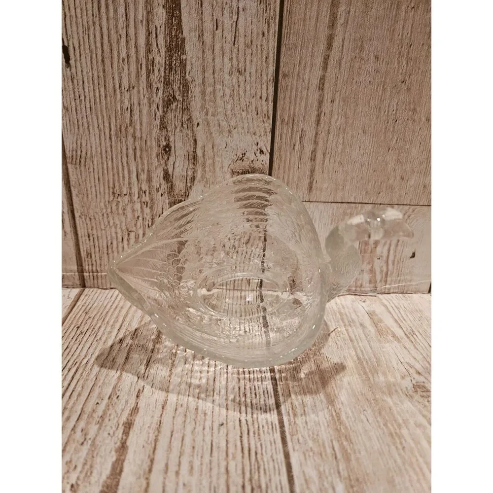 Vintage‎ Clear Pressed Glass Swan Candy Nut Mint Dish